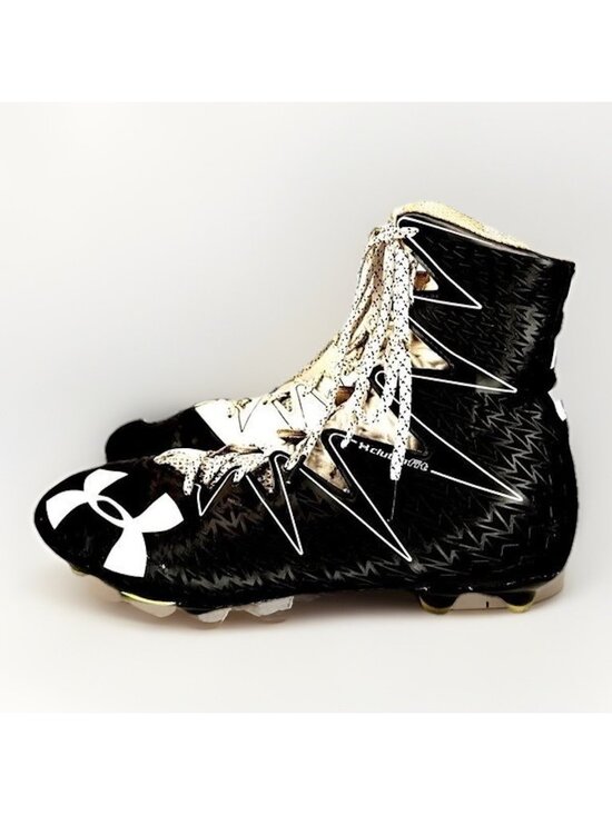 Under Armour Highlight Clutchfit Football Cleats Mens 13 Black White 1269693-001 main image 6